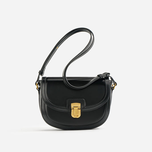 Coco Leather Crossbody Saddle Bag