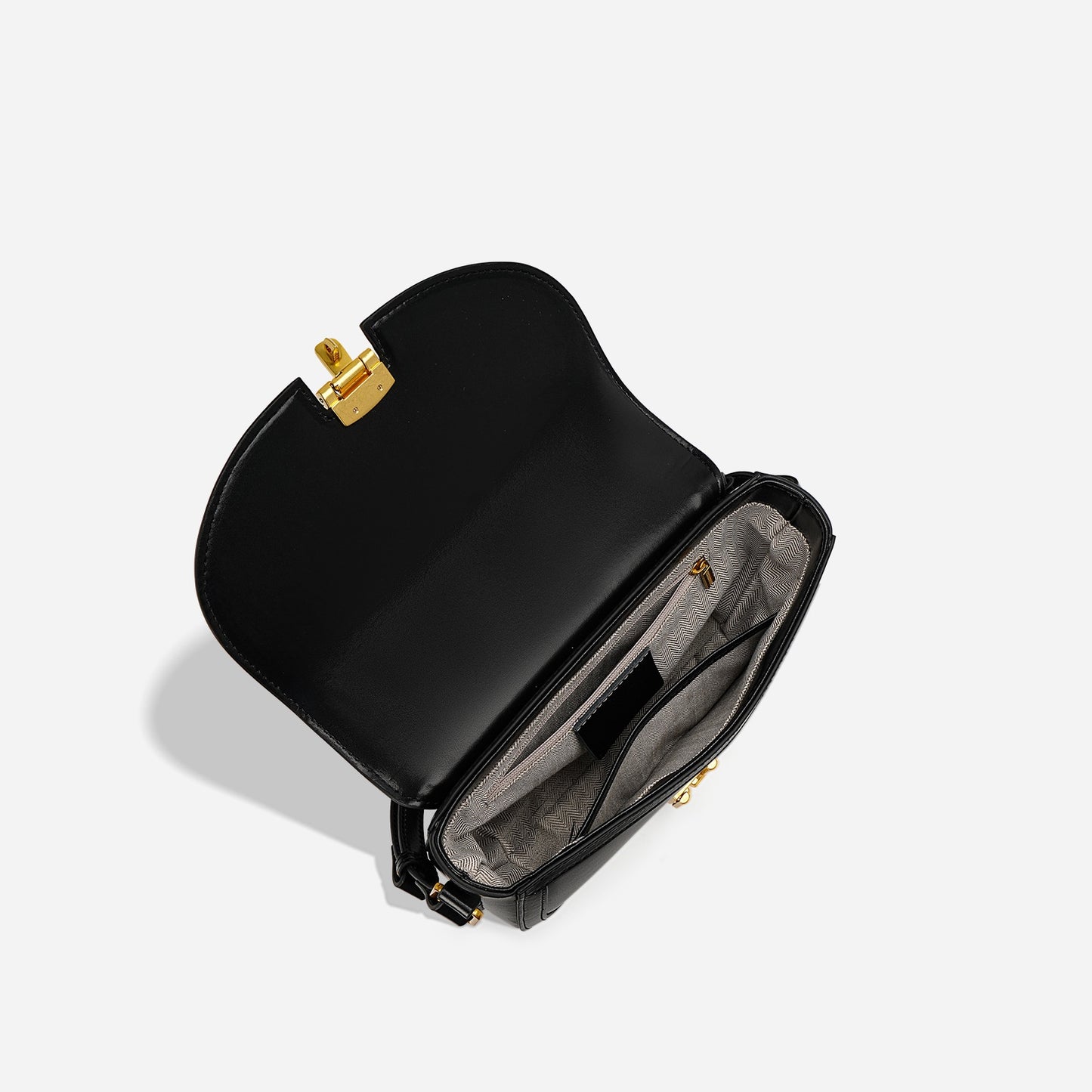 Coco Leather Crossbody Saddle Bag