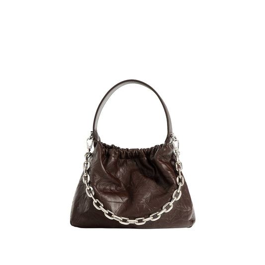 Samara Distressed Leather Hobo Bag
