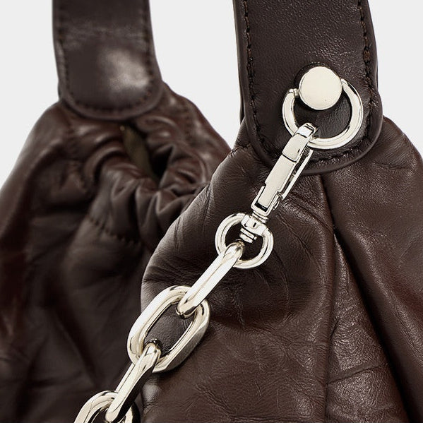 Samara Distressed Leather Hobo Bag
