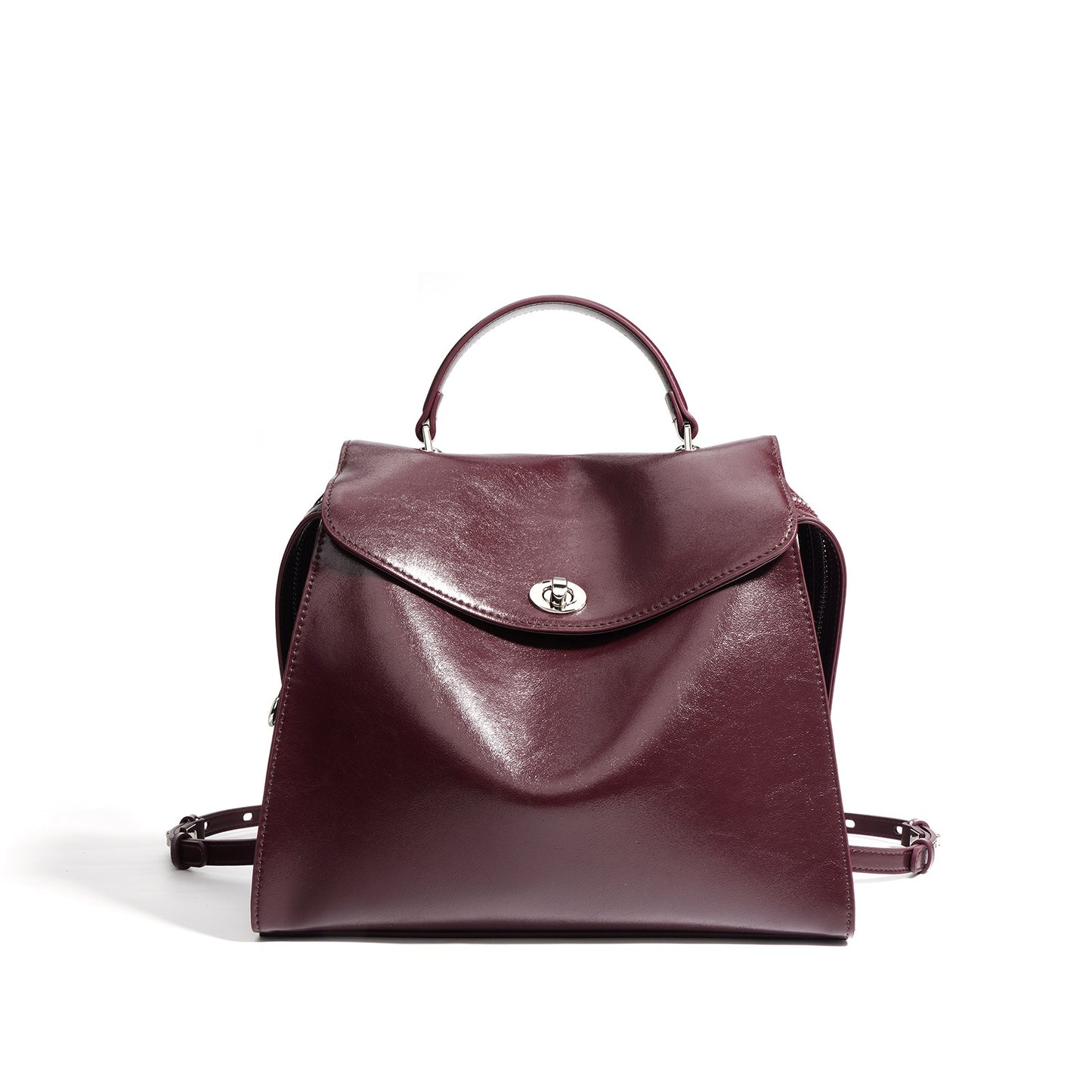 Sabrina Polished Leather Mini Backpack