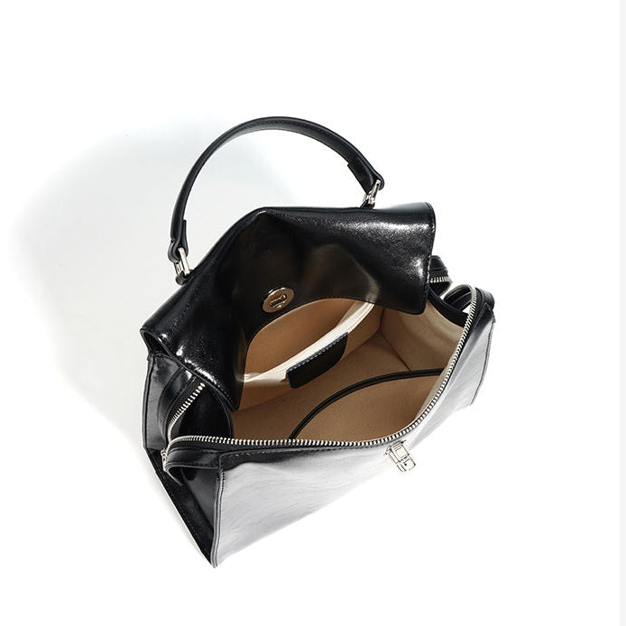 Sabrina Polished Leather Mini Backpack