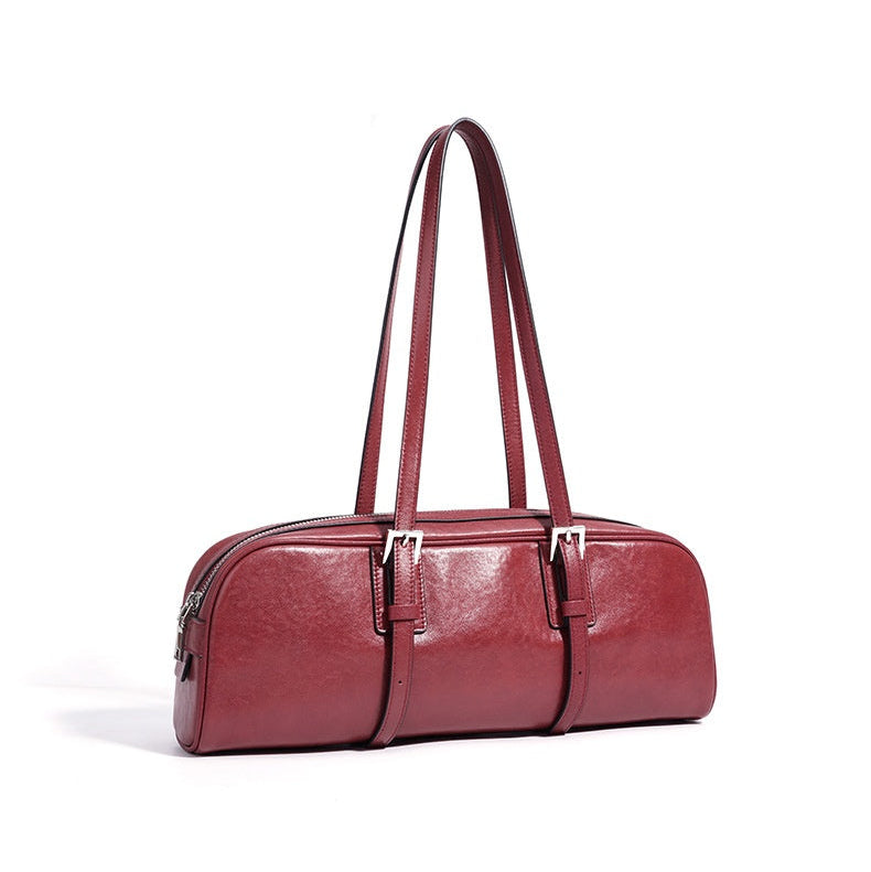 Mia Leather Barrel Bag