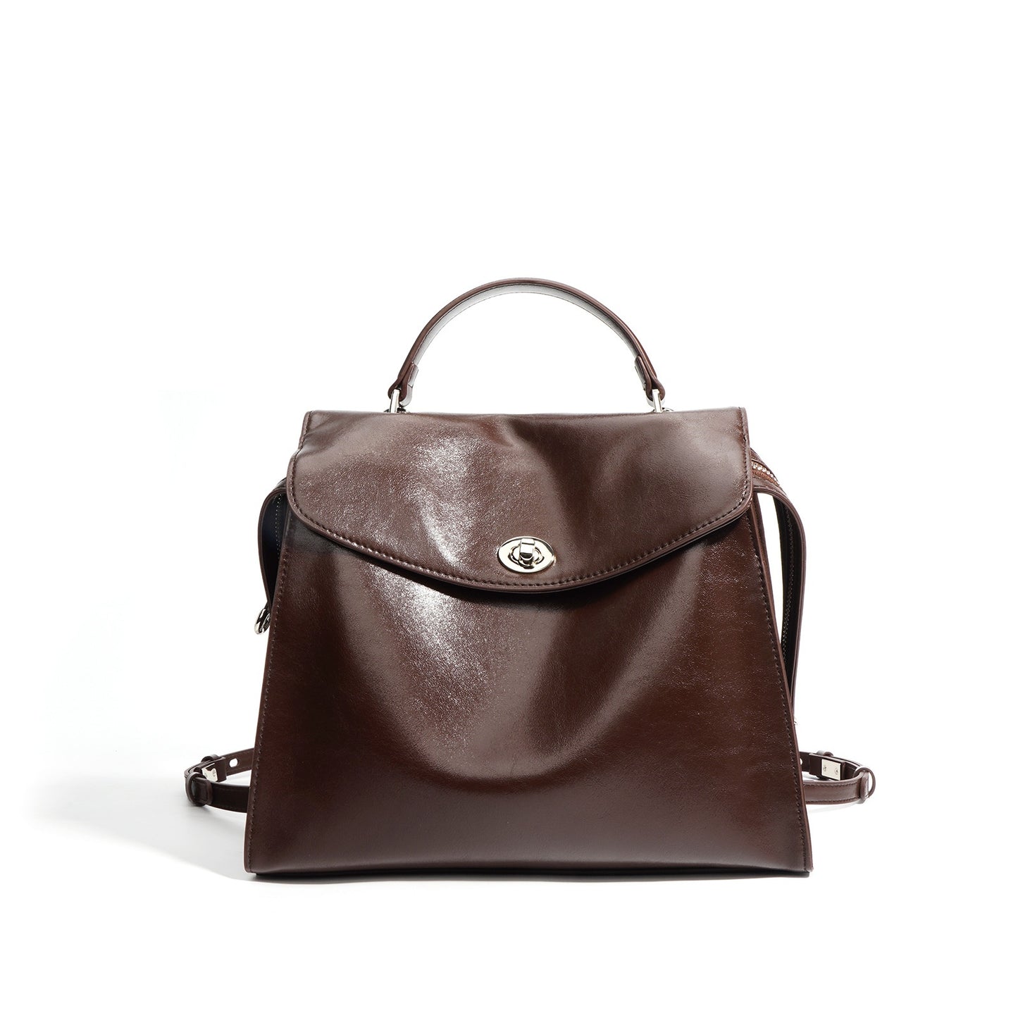 Sabrina Polished Leather Mini Backpack