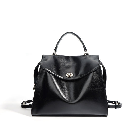 Sabrina Polished Leather Mini Backpack
