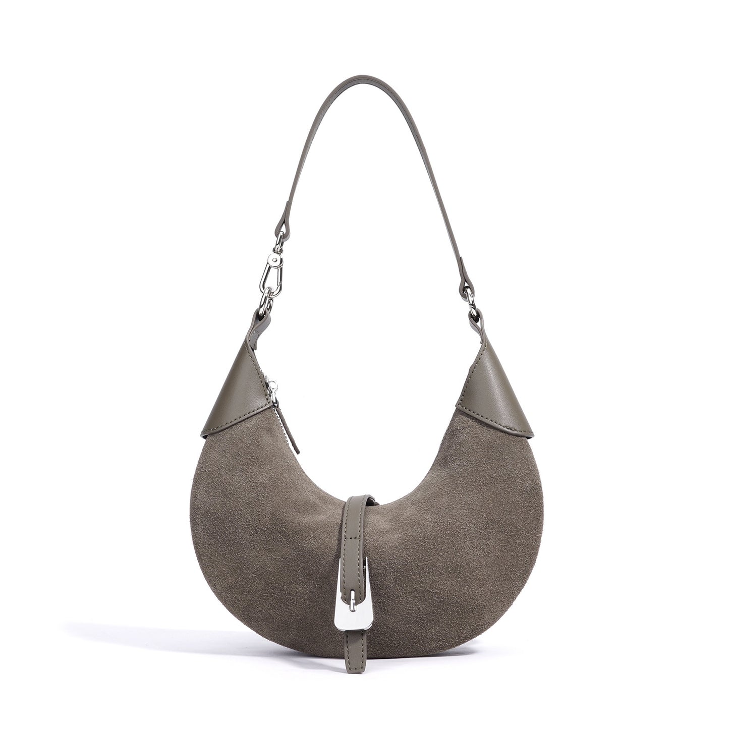 Scarlett Suede Crescent Shoulder Bag