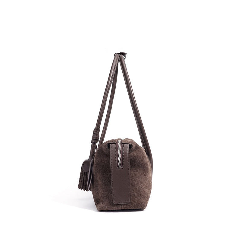 Angeline Tassel Barrel Bag