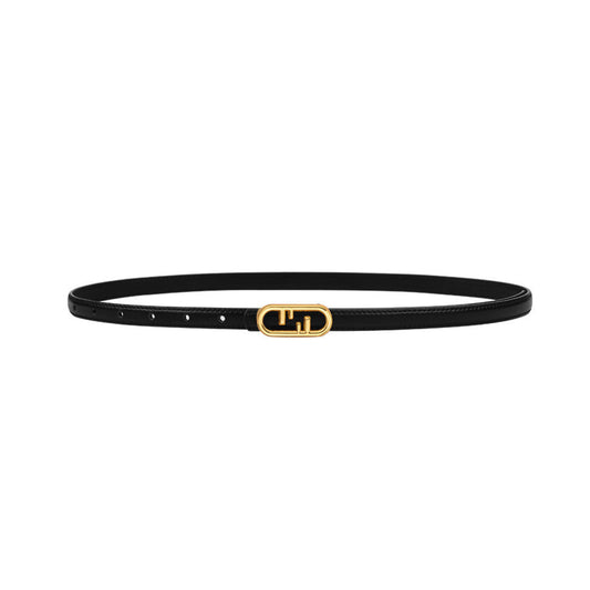Ceinture en cuir skinny Cara