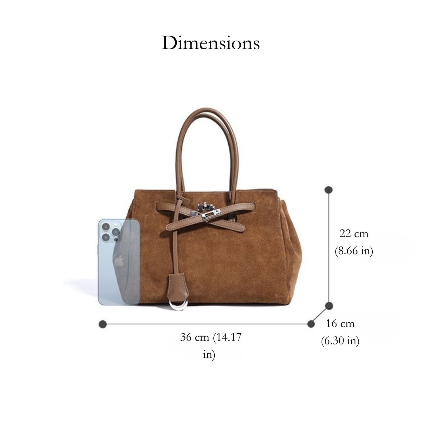 Rachel Suede Tote Bag