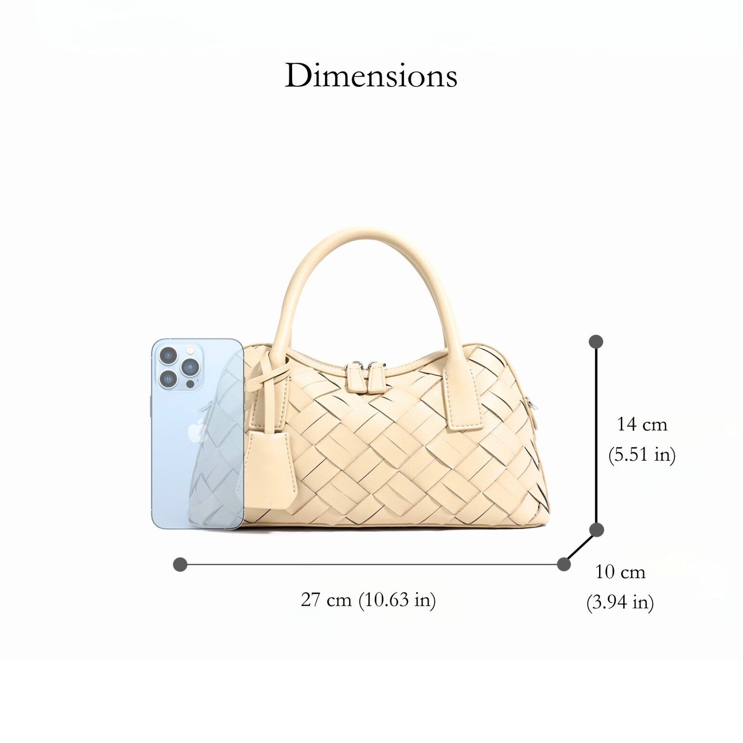 Kendall Woven Leather Handbag