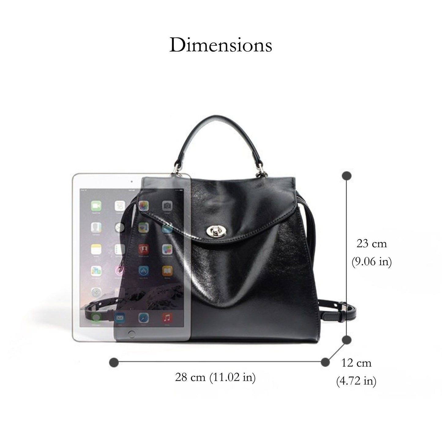 Sabrina Polished Leather Mini Backpack
