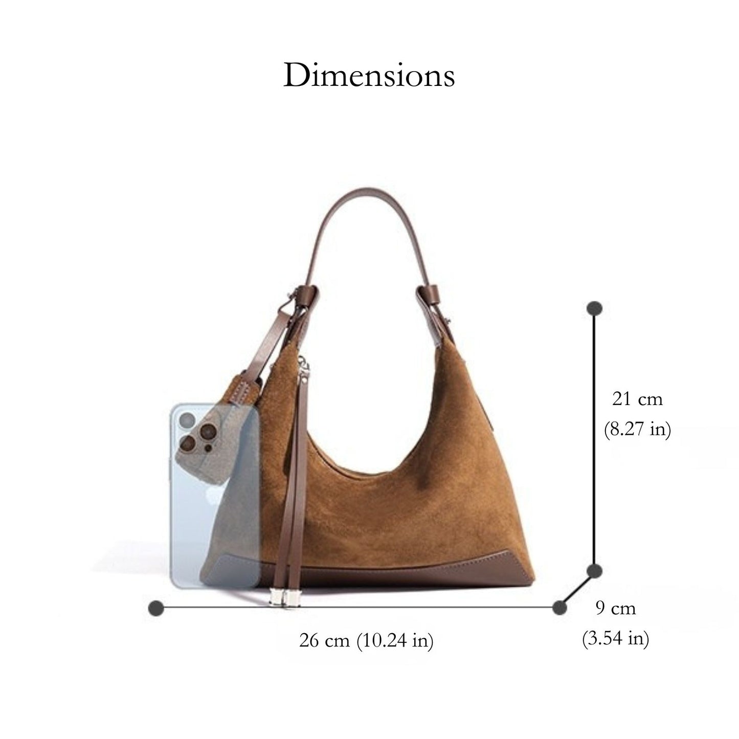 Marley Suede Hobo Bag