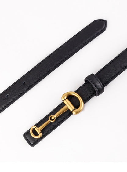 Ceinture à boucle dorée Lara